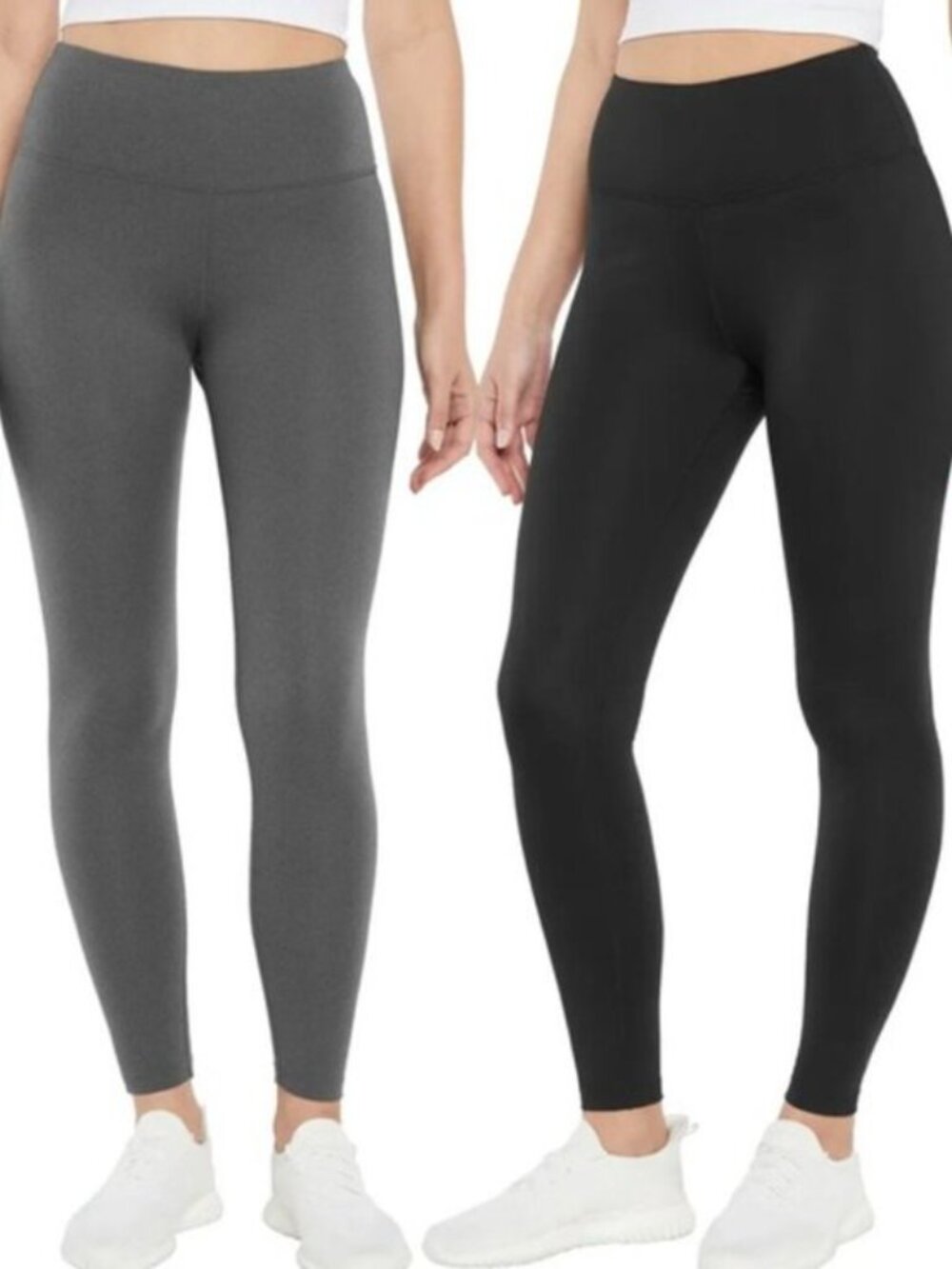 NWT Gap Two-Pack Leggings in Heather Gray and Charcoal Size XS